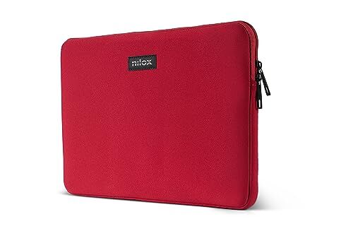Nilox , Sleeve Rossa 13.3", Borsa Porta PC 13.3" Compatta e Leggera, Peso 110 Grammi, Dimensioni 35.5 x 26 x 3 cm (LxAxP), 5 Colorazioni Disponibili, Colore Rosso