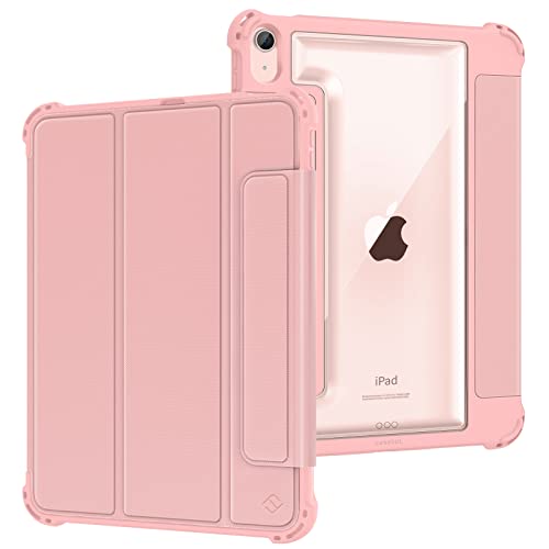 FINTIE Custodia per iPad Air 5a Generazione (2022) / 4a Generazione (2020) 10.9 Pollici con Pencil Holder Militare Caduta Test Robusto Case Protettivo Cover con Auto Sonno/Sveglia, Rosa