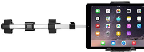 Macally HRMOUNTPRO supporto regolabile poggiatesta sedile auto per iPad/tablet e ogni altro dispositivo mobile dalla larghezza di 12,7 cm fino a 25,4 cm Compatibile anche con iPad Pro 12,9