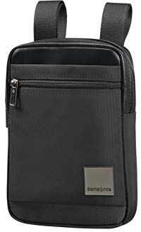 Samsonite Hip-Square Tablet Cross-over Borsa Messenger, 23 cm, 2 liters, Nero (Black)