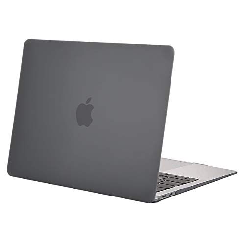 MOSISO Custodia Rigida Compatibile con MacBook Air 13 Pollici 2022 2021 2020 2019 2018 Rilascio A2337 M1 A2179 A1932 Retina Display con Touch ID,Protettiva Plastica Case Cover, Grigio