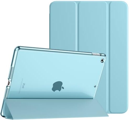 TiMOVO Cover per iPad 9 Generazione 2021/iPad 8 Generazione 2020/iPad 7 Generazione 2019, Custodia con Guscio Posteriore Traslucido Smart Cover con Auto Svegliati/Sonno per iPad 10.2", Cielo Blu