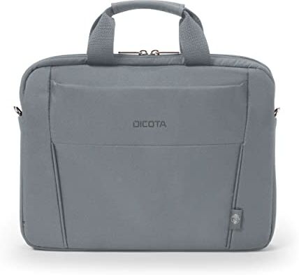 Dicota Eco Slim Case BASE 13-14.1 Funzionale borsa per computer portatile con imbottitura protettiva, colore grigio