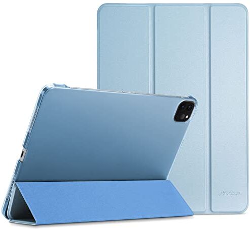 ProCase Custodia per iPad Pro 12,9 Pollici 2022/2021/2020/2018, Cover per iPad Pro 12,9 6a/5a/4a/3a Generazione, Cover Ultra Sottile Leggero con Auto Svegliati/Sonno -Blu Cielo