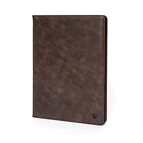 Porter Riley Custodia per iPad Pro 11" 3a, 2a e 1a Gen 2021/2020 / 2018. Custodia/Flip/Cover/Supporto/in vera pelle sottile di prima qualità. (Marrone Cioccolato)