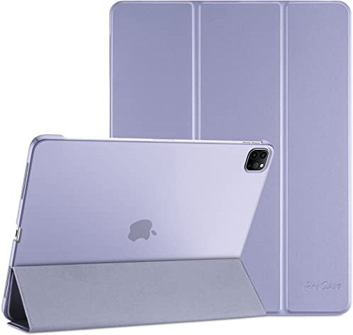 ProCase Custodia per iPad Pro 12,9 Pollici 2022/2021/2020/2018, Cover per iPad Pro 12,9 6a/5a/4a/3a Generazione, Cover Ultra Sottile Leggero con Auto Svegliati/Sonno -Viola Chiaro