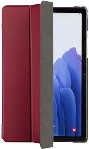 Hama Custodia per Samsung Galaxy Tab S7 FE/S7+ 12,4 pollici (custodia flip per tablet Samsung, custodia protettiva con funzione di supporto, cover posteriore trasparente magnetica) rosso