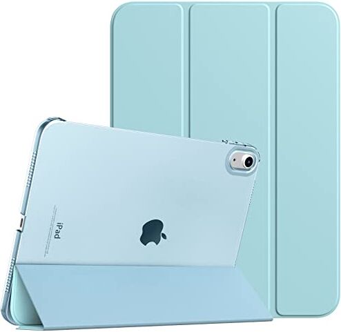 TiMOVO Cover Custodia Compatibile con iPad 10 Generazione 10,9" 2022, iPad 10 Cover con Retro in PC Rigido Semi-Trasparente, Funzione di Auto Sveglia/Sonno, Cielo Blu