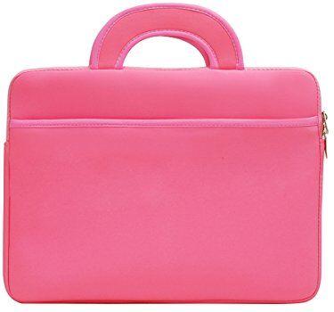 LaoZan Laptop Sleeve Valigetta borsetta Custodia borsa porta computer laptop per Apple MacBook/iPad/Samsung 10" Pink