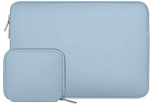 MOSISO Laptop Custodia PC Portatil Compatibile con MacBook Air/PRO,13-13,3 Pollici Notebook,Compatibile con MacBook PRO 14 M3 M2 M1 PRO Max 2024-2021,Neoprene Borsa con Piccolo Case, Airy Blu