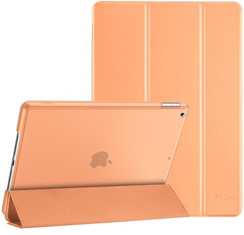 ProCase Cover iPad 9/8/7 Generazione, Custodia iPad 10,2 Pollici 2021/2020/2019 [A2602 A2603 A2604 A2605 A2270 A2428 A2429 A2430 A2197 A2198 A2200] Cover con Auto Svegliati/Sonno -Arancio