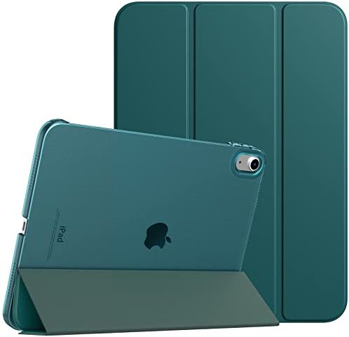 TiMOVO Cover Custodia Compatibile con iPad 10 Generazione 10,9" 2022, iPad 10 Cover con Retro in PC Rigido Semi-Trasparente, Funzione di Auto Sveglia/Sonno, Turchese