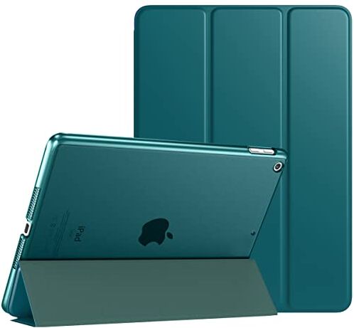 TiMOVO Cover per iPad 9 Generazione 2021/iPad 8 Generazione 2020/iPad 7 Generazione 2019, Custodia con Guscio Posteriore Traslucido Smart Cover con Auto Svegliati/Sonno per iPad 10.2", Gemma Verde