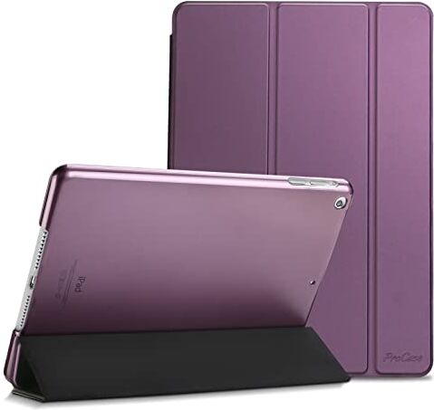 ProCase Smart Cover per iPad Mini 1 2 3,  Custodia Ultra Sottile Leggero, Support Auto Sveglia/Sonno,con Retro Smerigliato Semi-trasparente per 7.9" iPad Mini 1, Mini 2, Mini 3 –Viola