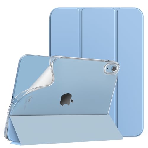 TiMOVO Custodia Compatibile con iPad 10 Generazione 10,9" 2022, iPad Smart Cover in PU con Supporto, Funzione di Auto Sveglia/Sonno, Retro in TPU Morbido, Azzurro Cielo Soleggiato