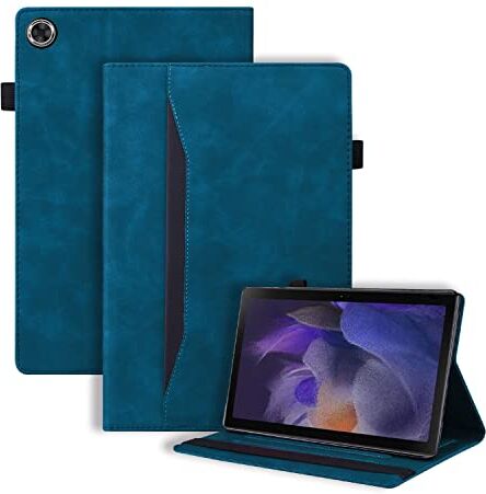 Rosbtib Custodia Samsung Galaxy Tab A8 10.5 Pollice 2022 2021(SM-X207/ SM-X205/ SM-X200), PU Pelle Flip Cover con Funzione Stand Tipo di Affari Cover per Galaxy Tab A8 Blu Navy