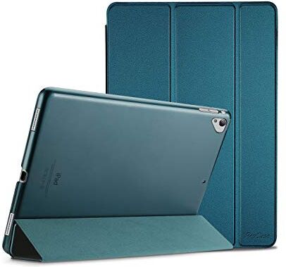 ProCase Cover per iPad Pro 12.9 1a/2a Gen 2017/2015[Vecchio Modello], Auto Svegliati/Sonno,Ultra Sottile e Leggero Custodia Supporto con Retro Semi-Trasparente Copertura Intelligente –Teal