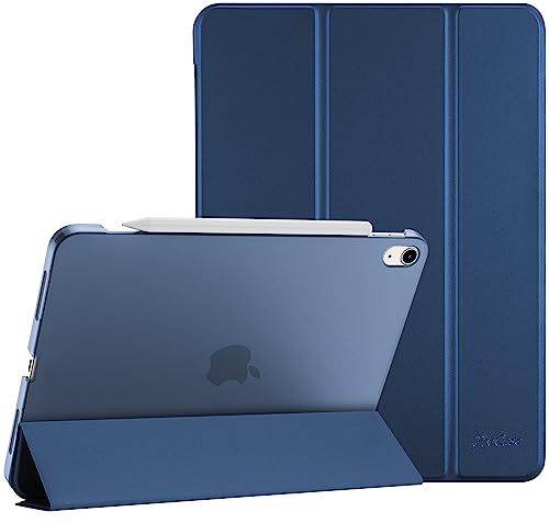 ProCase Cover iPad Air 5a Generazione 2022/ Cover iPad Air 4a Generazione 2020 Cover 10,9 Pollici, Rigido Custodia Protettiva Smart Cover per iPad A2589 A2591/A2316 A2324-Blu Scuro