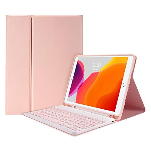 HAODEE Per IPad Mini 6 8.3 pollici Custodia con portapenne Bluetooth Mouse Keyboard Case (colore: Q rosa, taglia: Air 5 10.9 2022)