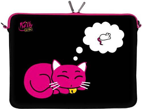 Digittrade Kitty to Go LS143-13 MacBook Sleeve Laptop neopren case custodia portatile borsa involucro protettivo 33,8cm (13,3 pollice) nero