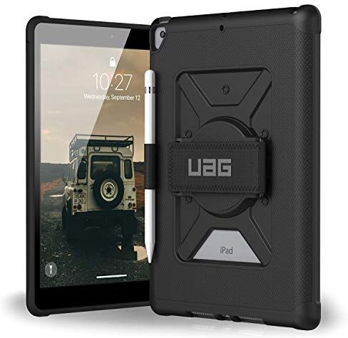 Urban Armor Gear UAG iPad 10,2 pollici (8a generazione, 2020) e (7° generazione 2019) Custodia con tracolla, Metropolis Piuma Leggero Robusto Military Drop Testato Cover Protettiva con Apple, Nero