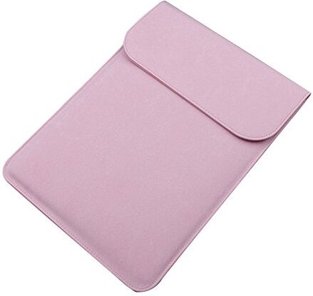 Jian Ya Na Laptop Bag Sleeve, Ultra Sottile Pelle Liscia Colore PU Semplice Notebook Tablet Copertura dell'alloggiamento Sacchetto Sacchetto Protettivo Trasporto per MacBook Air/PRO 13.3" Rosa