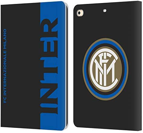 Head Case Designs Licenza Ufficiale Inter Milan metà Grafici Custodia Cover in Pelle a Portagoglio Compatibile con Apple iPad 9.7 2017 / iPad 9.7 2018