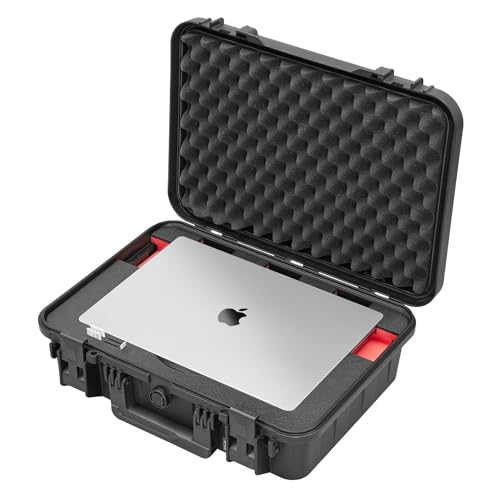 TomCase Custodia per MacBook Pro 16" (M1+M2+M3), robusta e impermeabile valigetta protettiva ECO (IP65) per laptop/notebook Made in Germany (16")