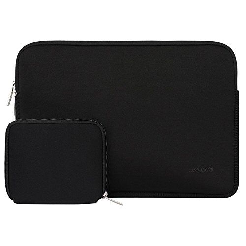 MOSISO Laptop Sleeve Compatibile con MacBook Air 13 M2 A2681 M1 A2337 A2179 A1932 2018-2023/Pro 13 M2 M1 A2338 A2251 A2289 A2159 A1989 A1706,Neoprene Borsa Custodia con Piccolo Case, Nero