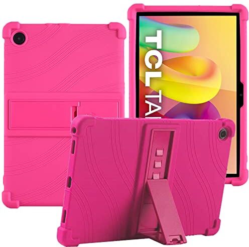 YHFZR Custodia Cover per TCL Tab 10L, Ultra Leggero Protettiva Cover in Silicone con Supporto per Bambini per TCL Tab 10L 10,1 Pollice, Rosa