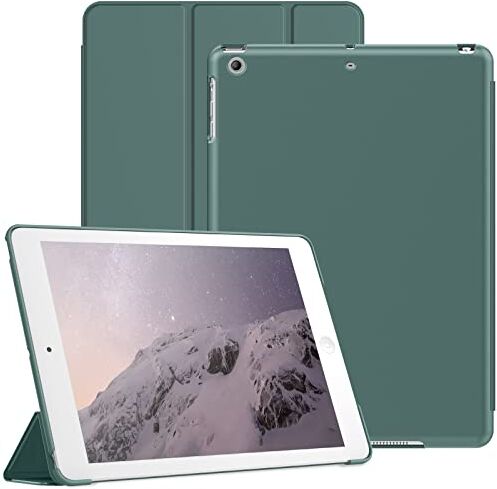 JETech Custodia per iPad Air 1 9,7 Pollici (Modello 2013, 1a Generazione), Cover Protettiva per Tablet Morbida al Tatto con Guscio Posteriore Rigido, Auto Svegliati/Sonno (Blu Nebbioso)