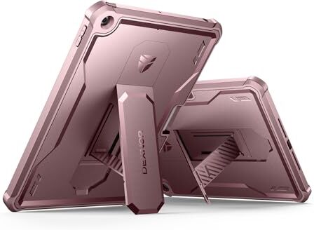 Dexnor Custodia per iPad 7a/8a/9a generazione Cover(2019/2020/2021), 360 Custodia protettiva per tutto il corpo con Bumper Protector Pellicola Protettiva Schermo Bumper Case per iPad 10.2" Rosa