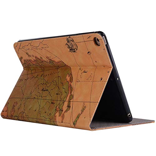 Jennyfly Custodia per iPad Pro 9.7 2016, facile da vedere, sottile e resistente, in pelle PU, con supporto per carte di credito per iPad Pro 9.7, colore: Marrone