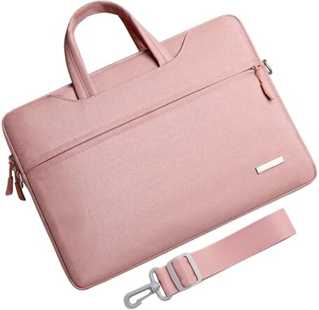 Aliuciku 13,3 14 15,6 Pollici Sleeve Per Laptop Borsa Del Computer Portatile Borsa A Tracolla Per Le Donne Degli Uomini (Color : Pink A, Size : 13.3inch)