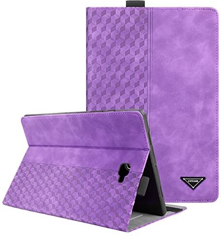 CXTcase Custodia per Samsung Galaxy Tab A6 10.1 Pollici 2016 SM-T580/T585, Intelligente Tablet PU Cover Samsung Galaxy Tab A6 10.1" 2016 Tablet Custodia, Viola