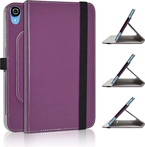 JRTAL Custodia per Teclast P25T, PU Caso Pelle Girevole 360°Rotante Cover Case per Teclast P25T 10" Tablet Viola