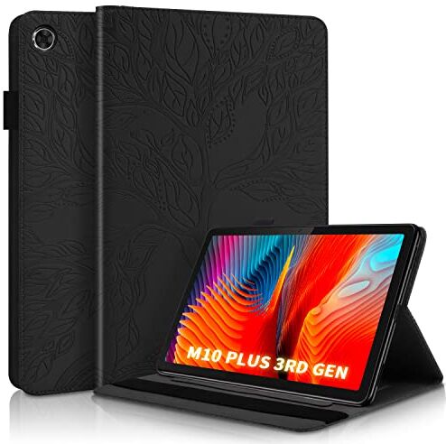 Succtopy Custodia Lenovo Tab M10 Plus 3rd Gen 10.6 Pollici 2022,Cover in Pelle PU Flip Portafoglio con Porta Penna,Custodia Protettiva con Slot Card Lenovo Tab M10 Plus 3a Generazione 10.6",Nero