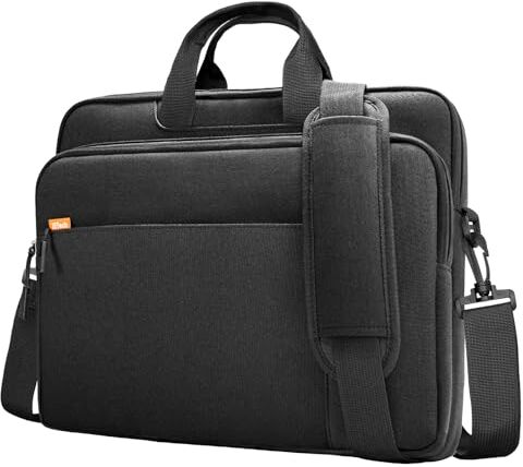 JETech 15 15,6 16 Pollici Borsa, Custodia da Trasporto Impermeabile con Maniglia Portatile per MacBook Air/Pro 15/16, Surface Book 3/2, Dell Inspiron 15,6, HP Pavilion 15,6 (Nero)