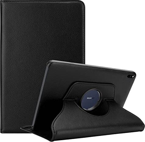 Cadorabo Custodia Tablet compatibile con Huawei MatePad PRO (10.8 Zoll) in NERO SAMBUCO Copertura Protettiva in Stile Libro SENZA Auto Wake Up con Funzione Stand e Cerniera Elastico