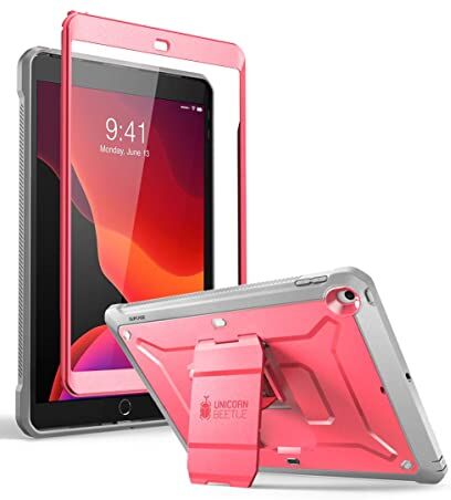 SUPCASE Unicorn Beetle Pro Series Custodia protettiva robusta per iPad da 10,2", 7a/8a generazione (2019,2020), colore: Rosa