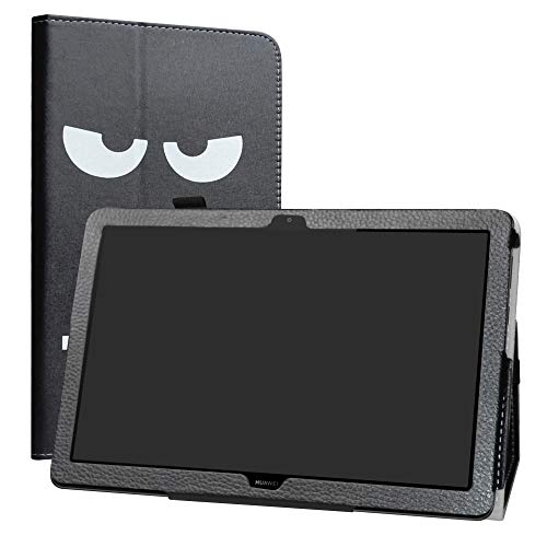 Labanema Mediapad T5 10 Custodia, PU Pelle Slim Flip Case Cover Protettiva Pieghevole Stand per Huawei MediaPad T5 10.1" 2018 Tablet Don't Touch