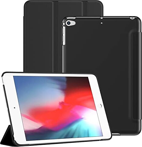 JETech Custodia per iPad mini 5/4 (2019/2015 Modello 5a/4a Generazione), Cover Protettiva per Tablet Morbida al Tatto con Guscio Posteriore Rigido, Auto Svegliati/Sonno (Nero)