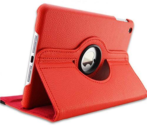 QINYUP Custodia per Apple iPad PRO 11 Custodia 2020 A2228 A2068 A2230 2a 360 Gradi in Pelle Girevole Smart Sleep Auto Awake Cover   -Rosso