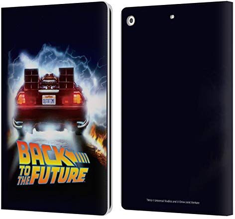 Head Case Designs Licenza Ufficiale Back to the Future Delorean I Arte Chiave Custodia Cover in Pelle a Portagoglio Compatibile con Apple iPad 10.2 2019/2020/2021