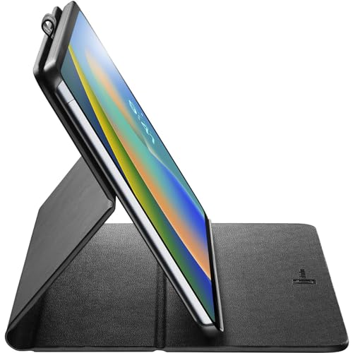 Cellular Line Folio iPad Pro 11'' (2022) / (2021) / (2020)   Custodia per tablet con funzione stand Copertina frontale pieghevole Materiale Effetto Pelle Nero