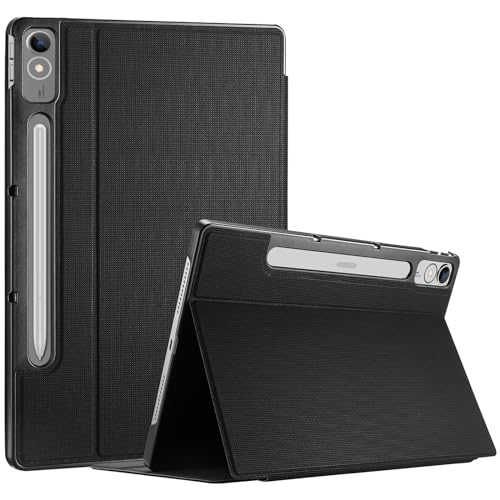 ProCase Custodia per Lenovo Tab P12 32,3 cm 2023, custodia a libro, sottile, rigida, leggera, con supporto, smart case per tablet Lenovo Tab P12 versione 2023, nero