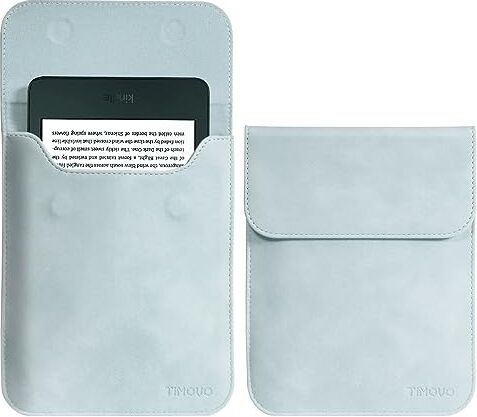 TiMOVO 6 Inch Custodia Protettiva Borsa con Chiusura Magnetica per All-New Kindle 2022/2019, Kindle Paperwhite 6.8 Inch, Kindle Voyage, Kindle 8th Gen 2016, Kindle Touch, Kindle 4/5, Azzurro