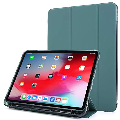 Huiran Adatto per iPad PRO Custodia Protettiva da 12,9 Pollici da 11 Pollici con Fessura per Penna-Verde Scuro da 12,9 Pollici 2020/2018 Universale