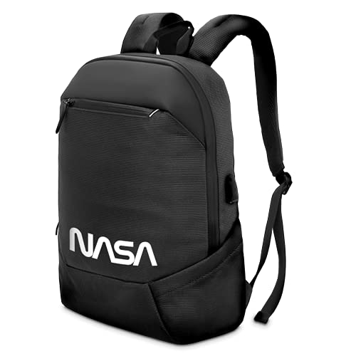 Atlantis NASA edition Borsa notebook 15.6" pollici a tracolla, imbottitura interna, vano porta documenti, tasca esterna per accessori, fascia per aggancio Trolley Cinghia a tracolla, colore nero.