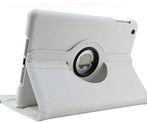 QINYUP Custodia a 360 Gradi per Apple iPad Mini 123 Custodia in Pelle PU Custodia Smart Cover per iPad Mini 1/2/3 Custodie per Tablet Protezione Bianca